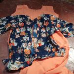 Jivika Fabulous Kurtis, Three-Quarter Sleeves, Fabric Cotton Blend, Peach Color Kurti with Jacket
