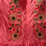 Women Embroidered Rayon Flared Kurta, Fabric Rayon, Light Pink Color kurti