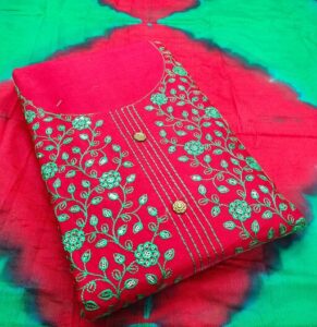 Myra Fashionable Salwar Suits , Top Length-2.2 Meters, Fabric Jam Cotton, Pink Color Cotton Dress Material
