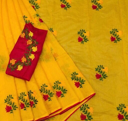 Buy Fabindia Solid/Plain Chanderi Cotton Silk Beige Sarees Online @ Best  Price In India | Flipkart.com