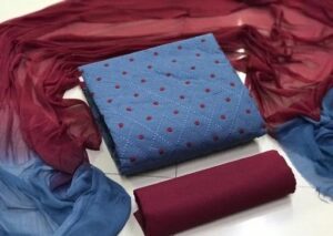 Trendy Suits & Dress Material, Fabric Cotton, Top Length 2.5 Meters, Violet Color Cotton Dress Material
