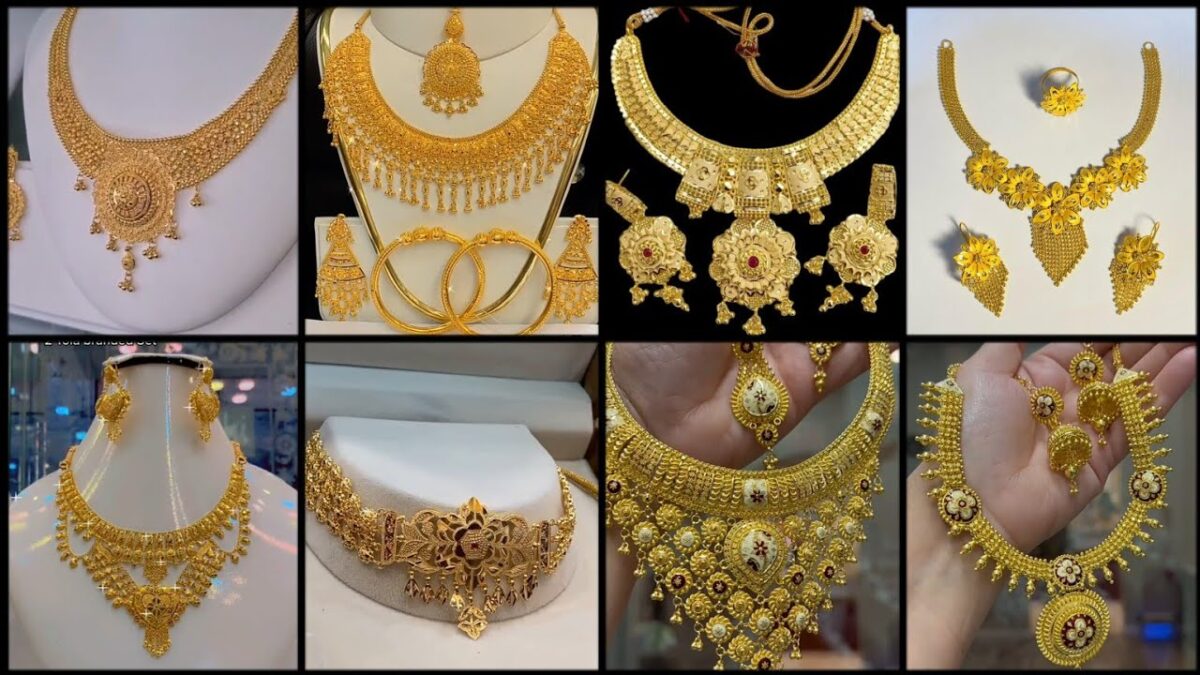 Gold Plated Necklace Collection सोने की प्लेटेड नेकलेस 1