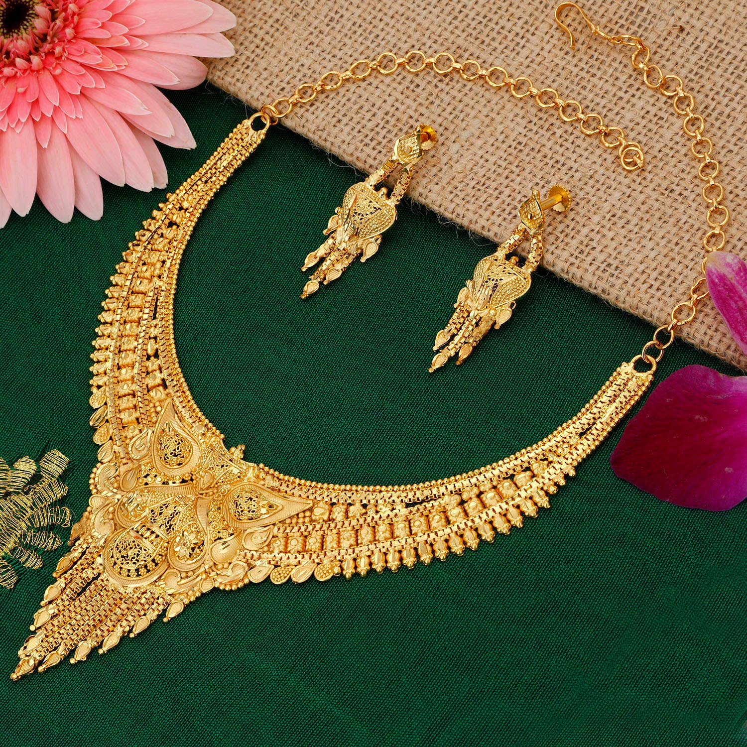 Gold Plated Necklace Collection सोने की प्लेटेड नेकलेस 2