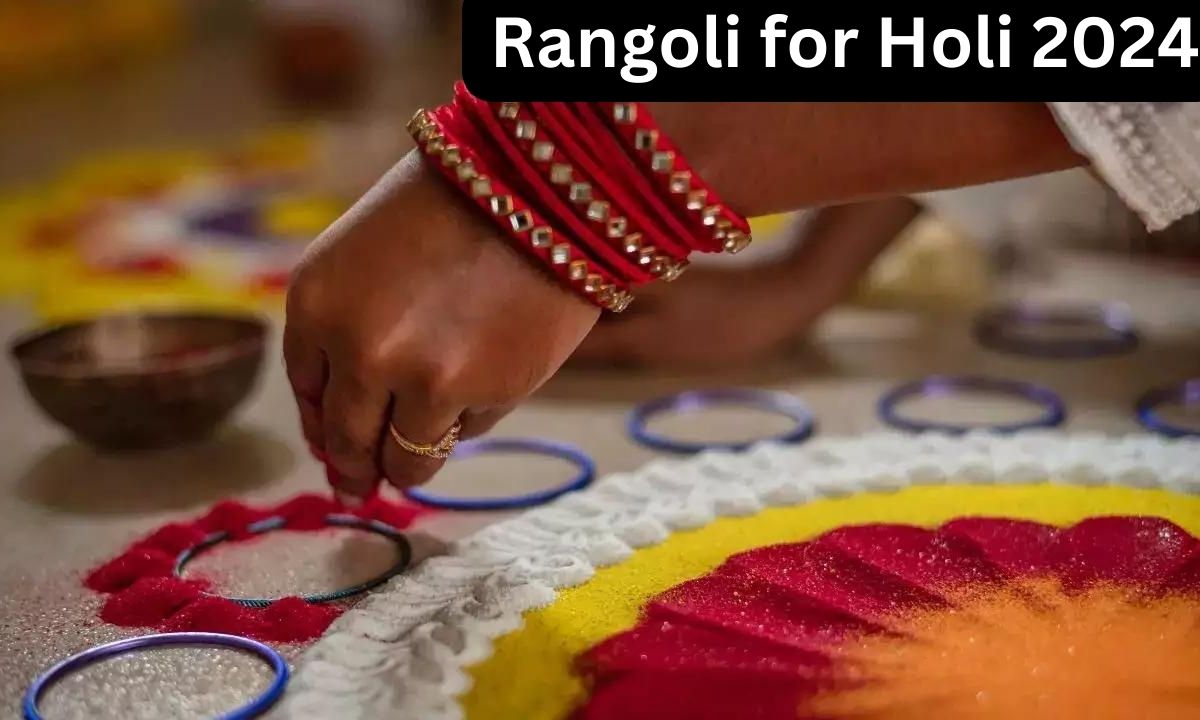 Rangoli for Holi 2024